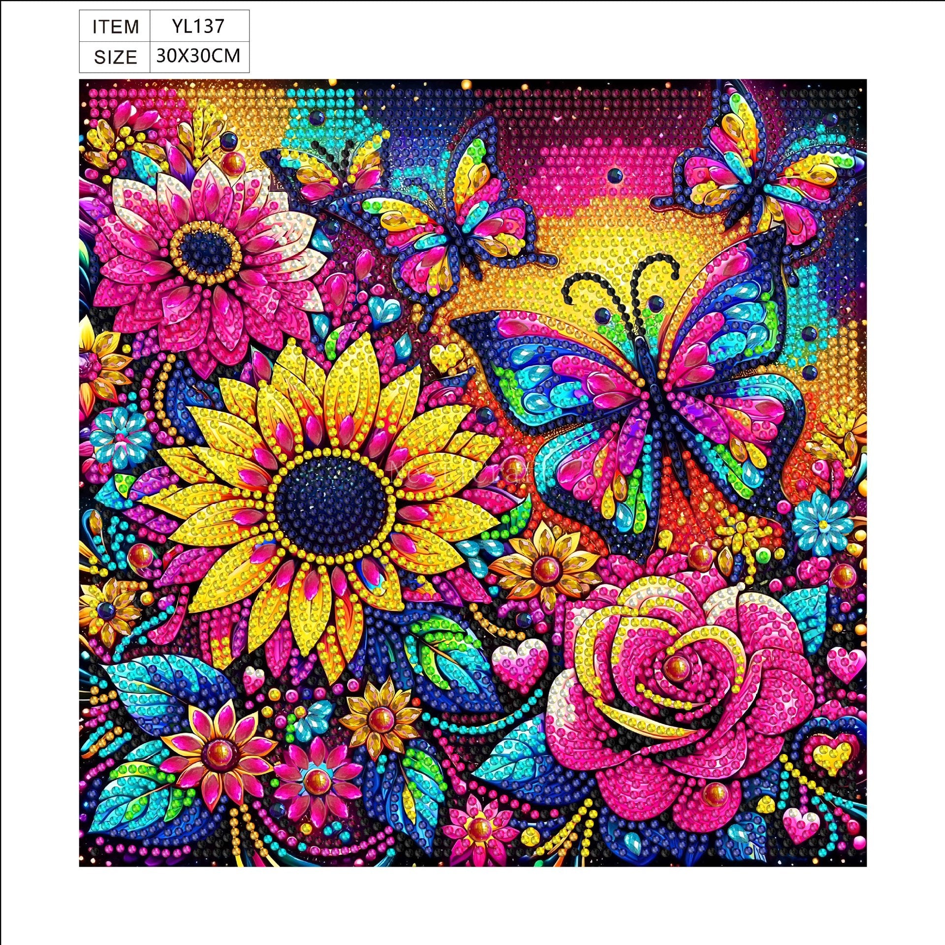 Vibrant Floral & Artistic Diamond Painting DIY Kit  by Nesti Craft