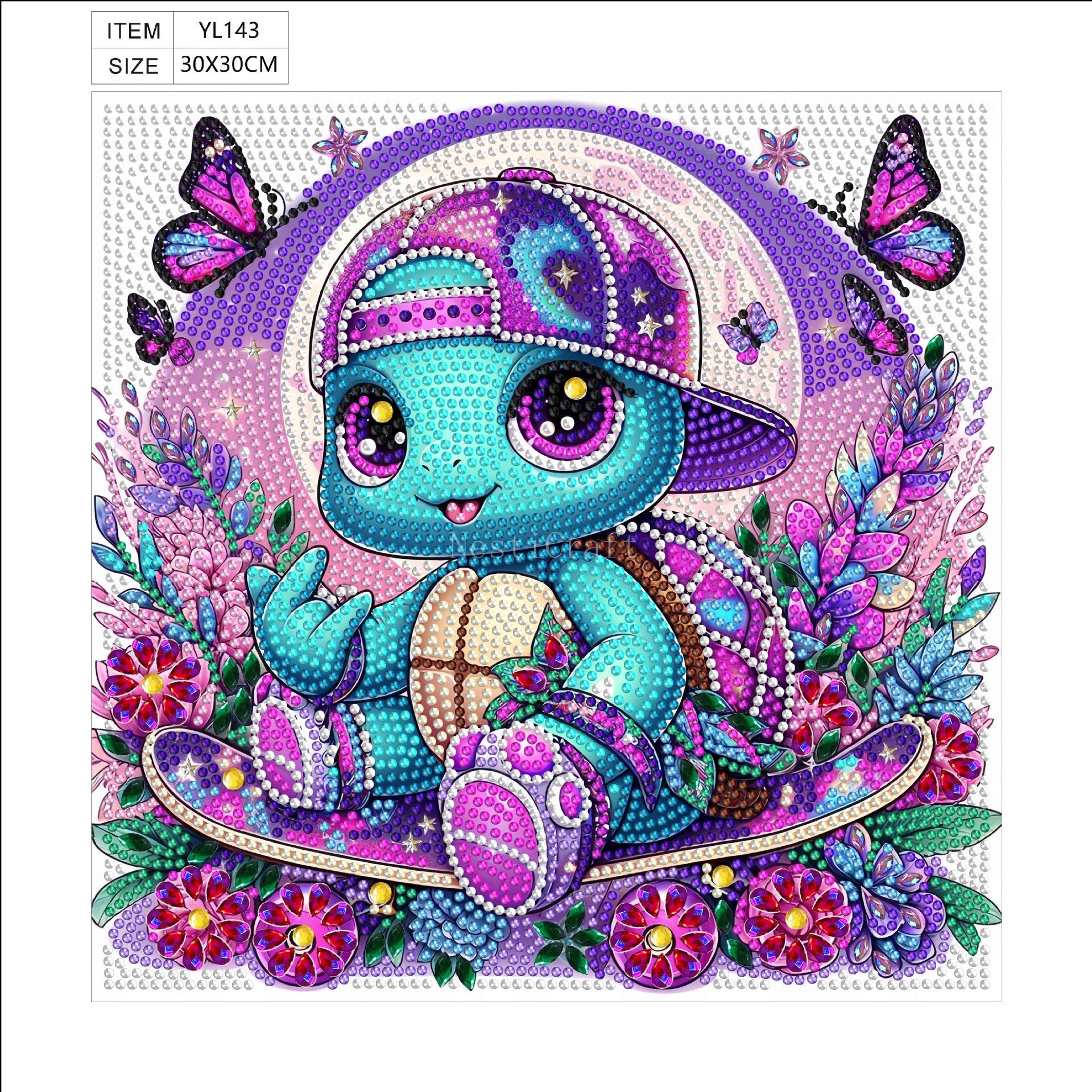 Diamond Painting DIY Kit – Vibrant and Colorful Animal Designs by Nesti Craft