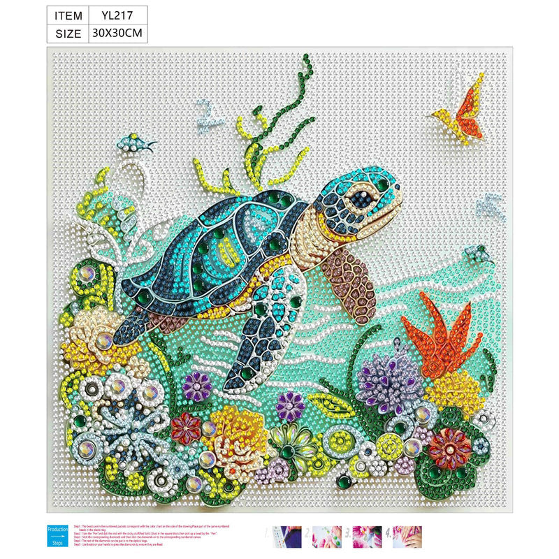 Cartoon Sea Turtle Diamond Painting DIY Kit  by Nesti Craft