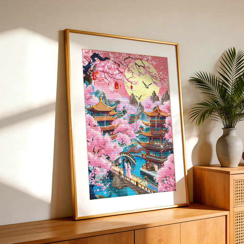 New Chinese Style Landscape Diamond Painting DIY Kit by Nesti Craft