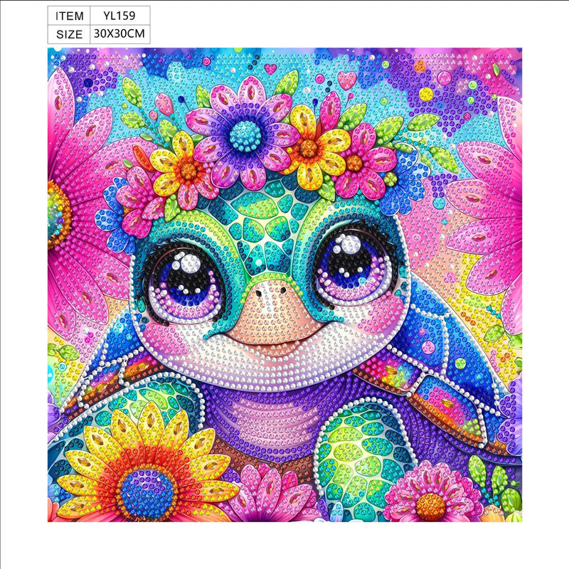Cartoon Sea Turtle Diamond Painting DIY Kit  by Nesti Craft