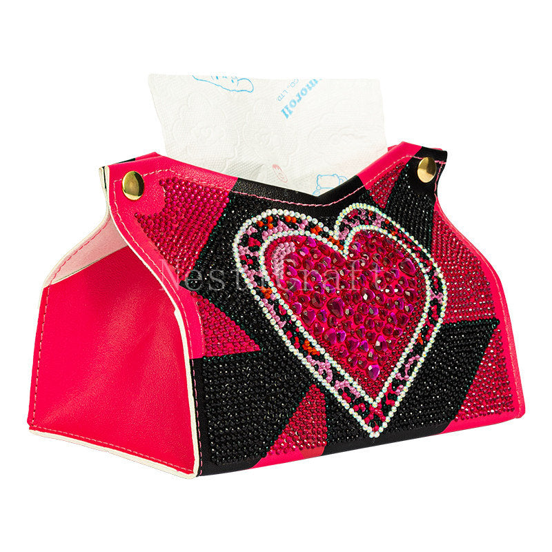 Heart Diamond Painting Tissue Box DIY Kit by Nesti Craft