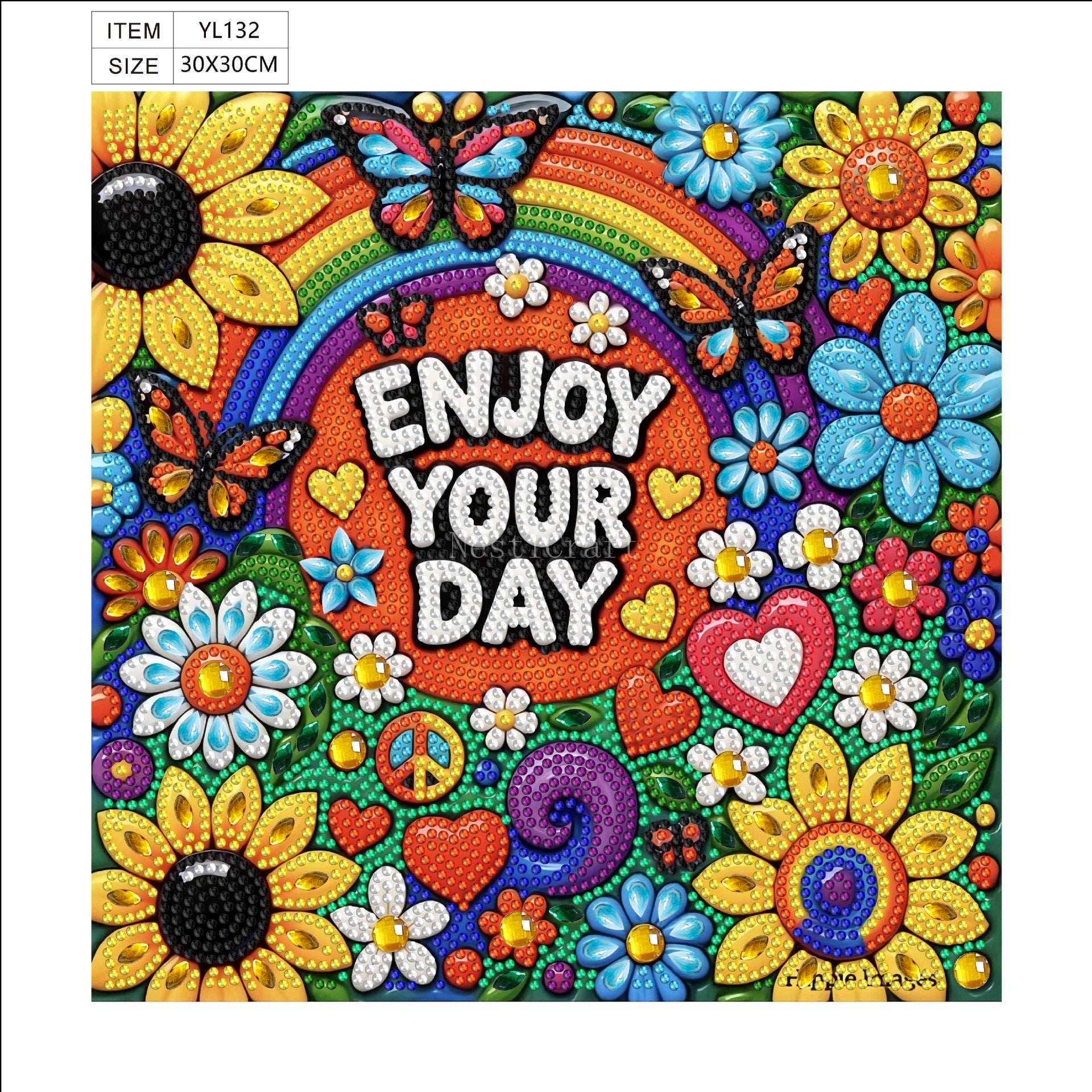 Vibrant Floral & Artistic Diamond Painting DIY Kit  by Nesti Craft