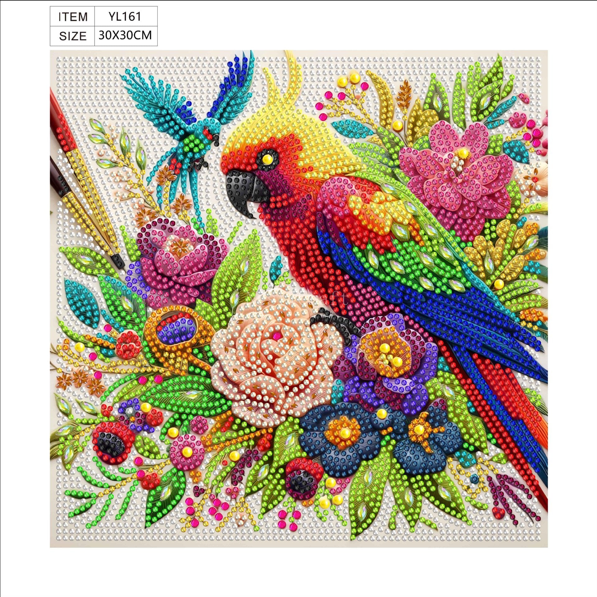 5D Diamond Painting DIY Kit – Colorful Birds & Nature Designs by Nesti Craft