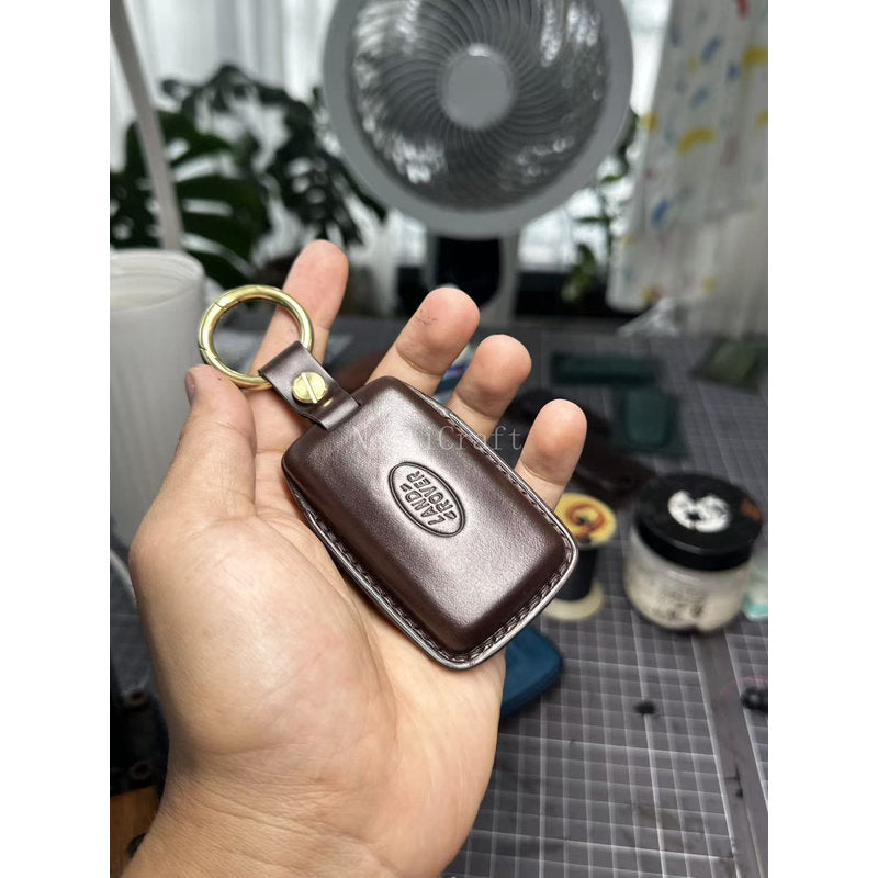 Custom Handmade Bridle Leather Car Key Case by Nesti Craft