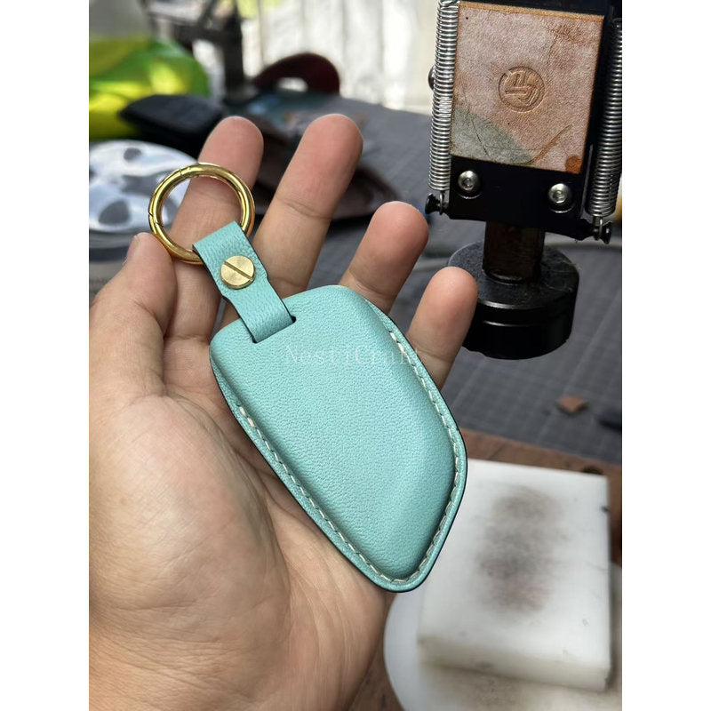 Custom Handmade High-Quality Sheepskin Car Key Case