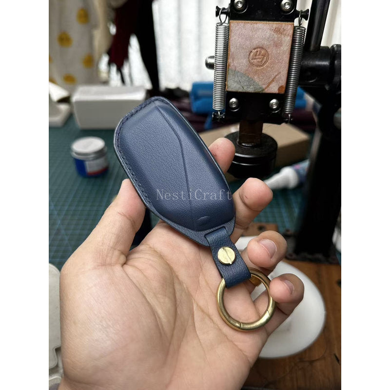 Custom Handmade High-Quality Sheepskin Car Key Case