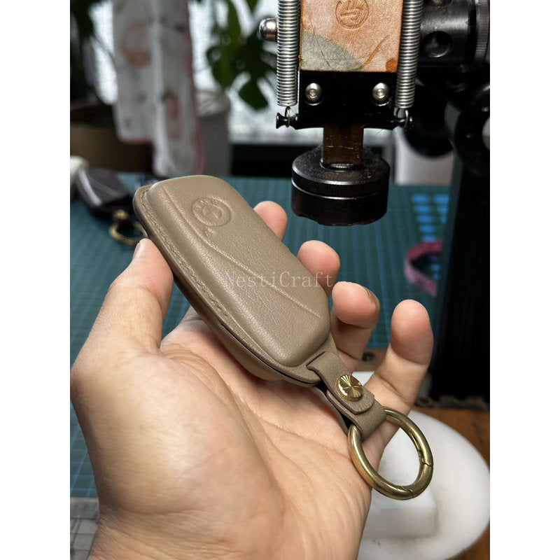 Custom Handmade High-Quality Sheepskin Car Key Case