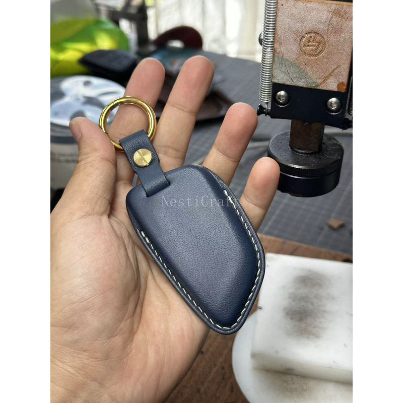 Custom Handmade High-Quality Sheepskin Car Key Case