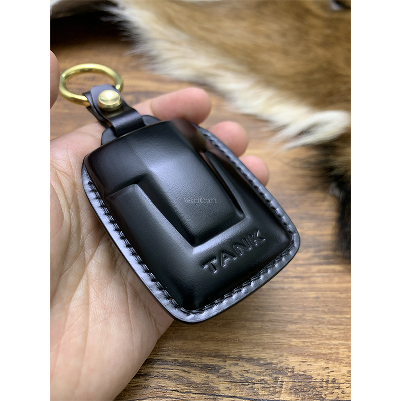 Custom Handmade Shell Cordovan Car Key Case