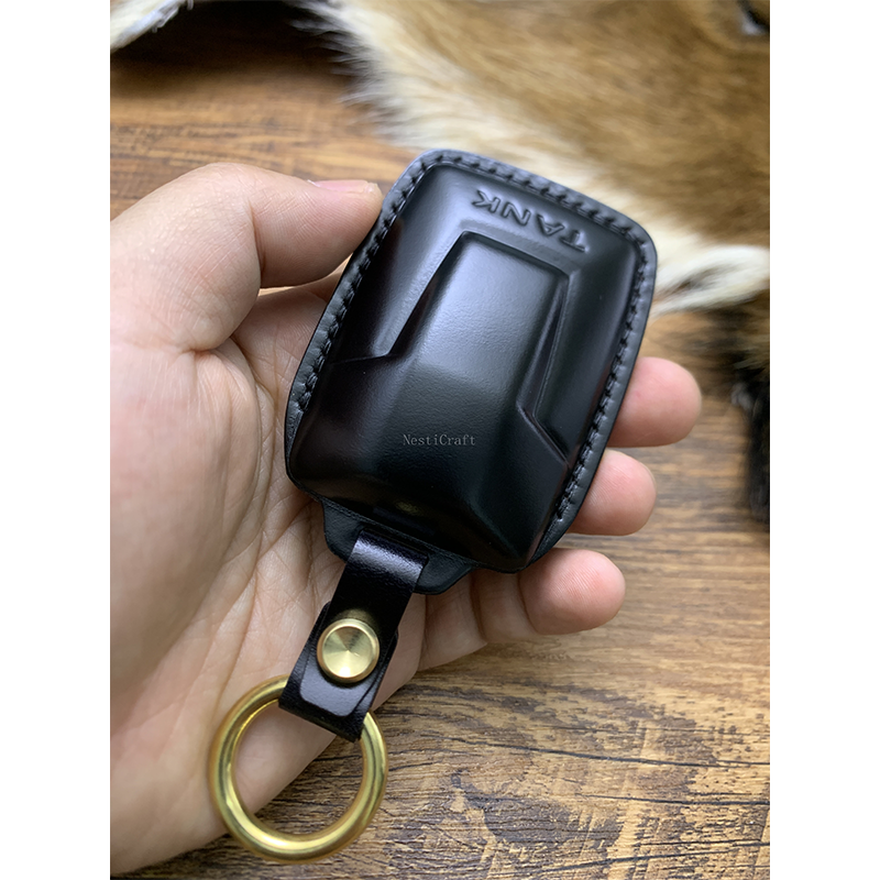 Custom Handmade Shell Cordovan Car Key Case