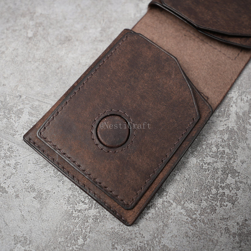 Handcrafted Leather Wallet & Card Case by Nesti Craft