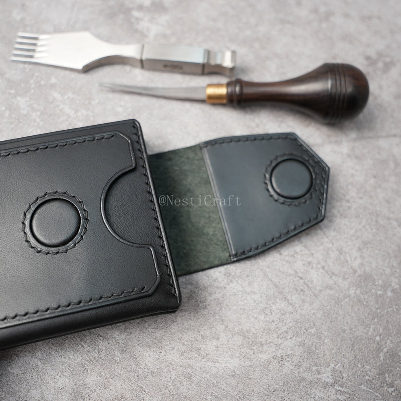 Handmade Buttero Leather Wallet — 6 Card Slots