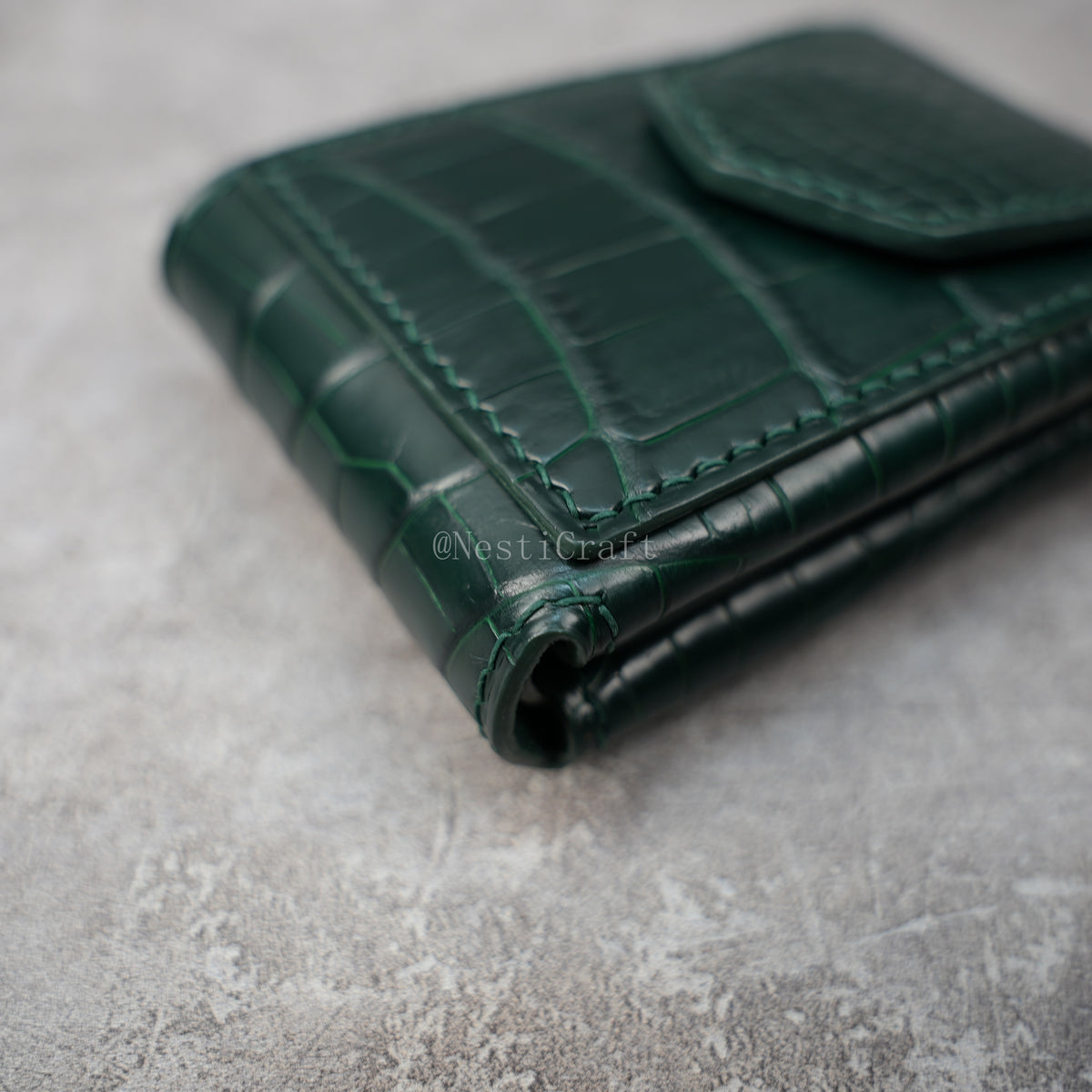 Handmade Genuine American Alligator Leather Wallet By Nesti Craft