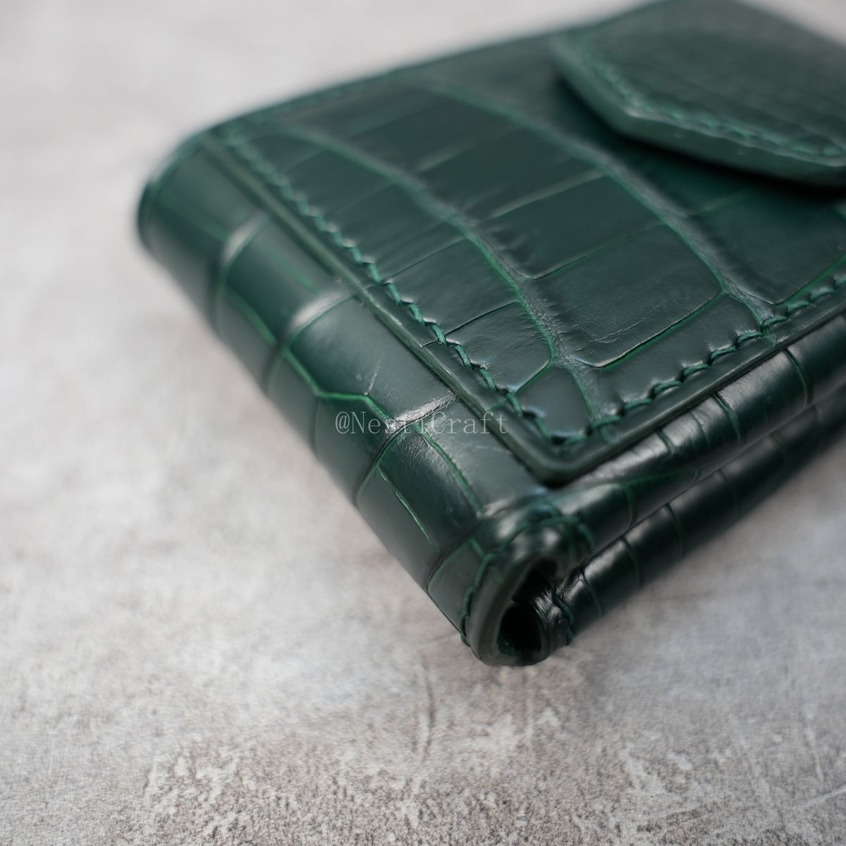 Handmade Genuine American Alligator Leather Wallet By Nesti Craft
