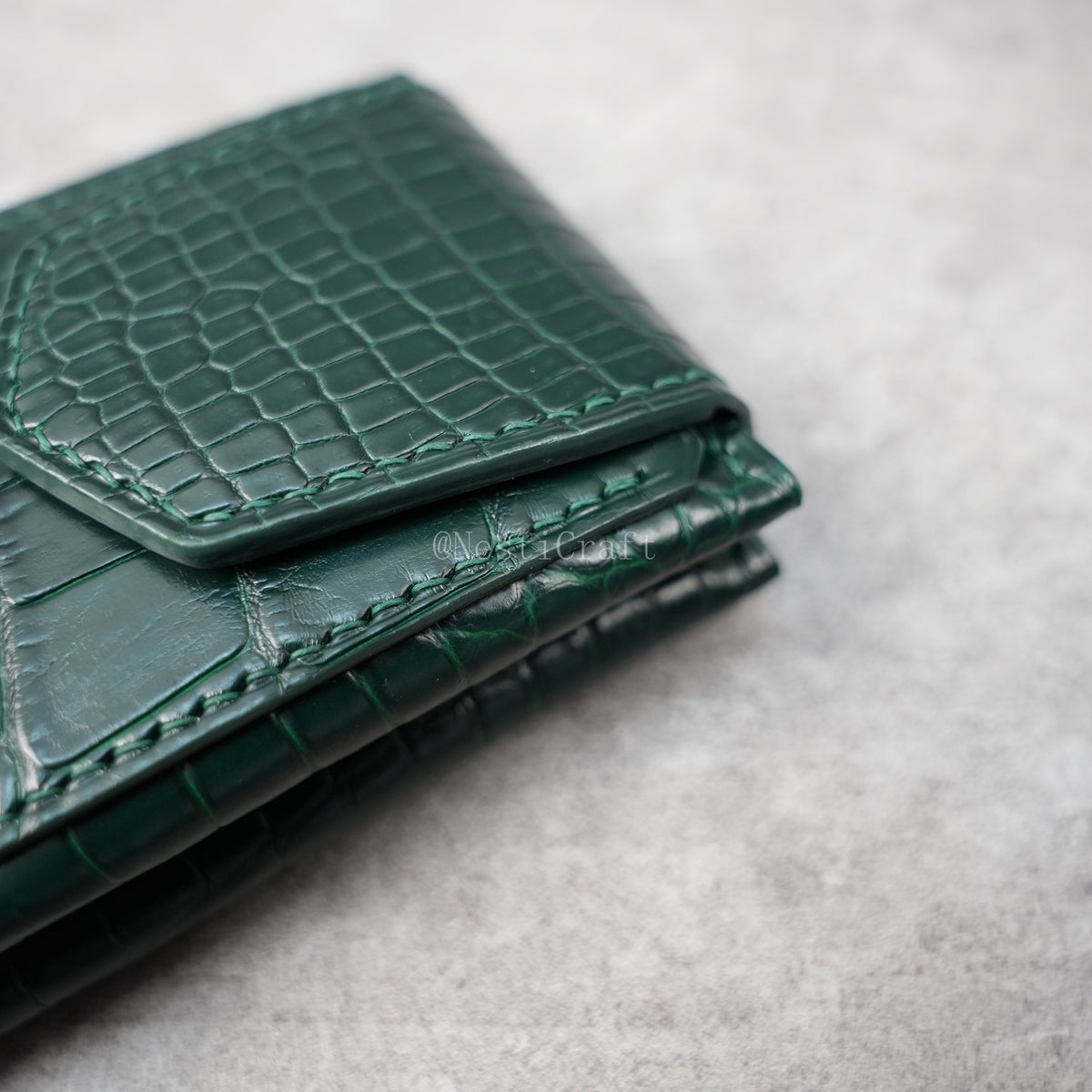 Handmade Genuine American Alligator Leather Wallet By Nesti Craft