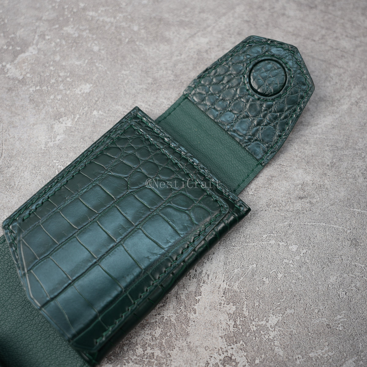 Handmade Genuine American Alligator Leather Wallet By Nesti Craft