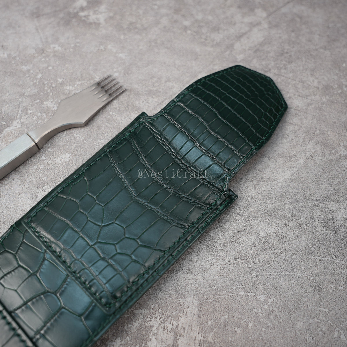 Handmade Genuine American Alligator Leather Wallet By Nesti Craft