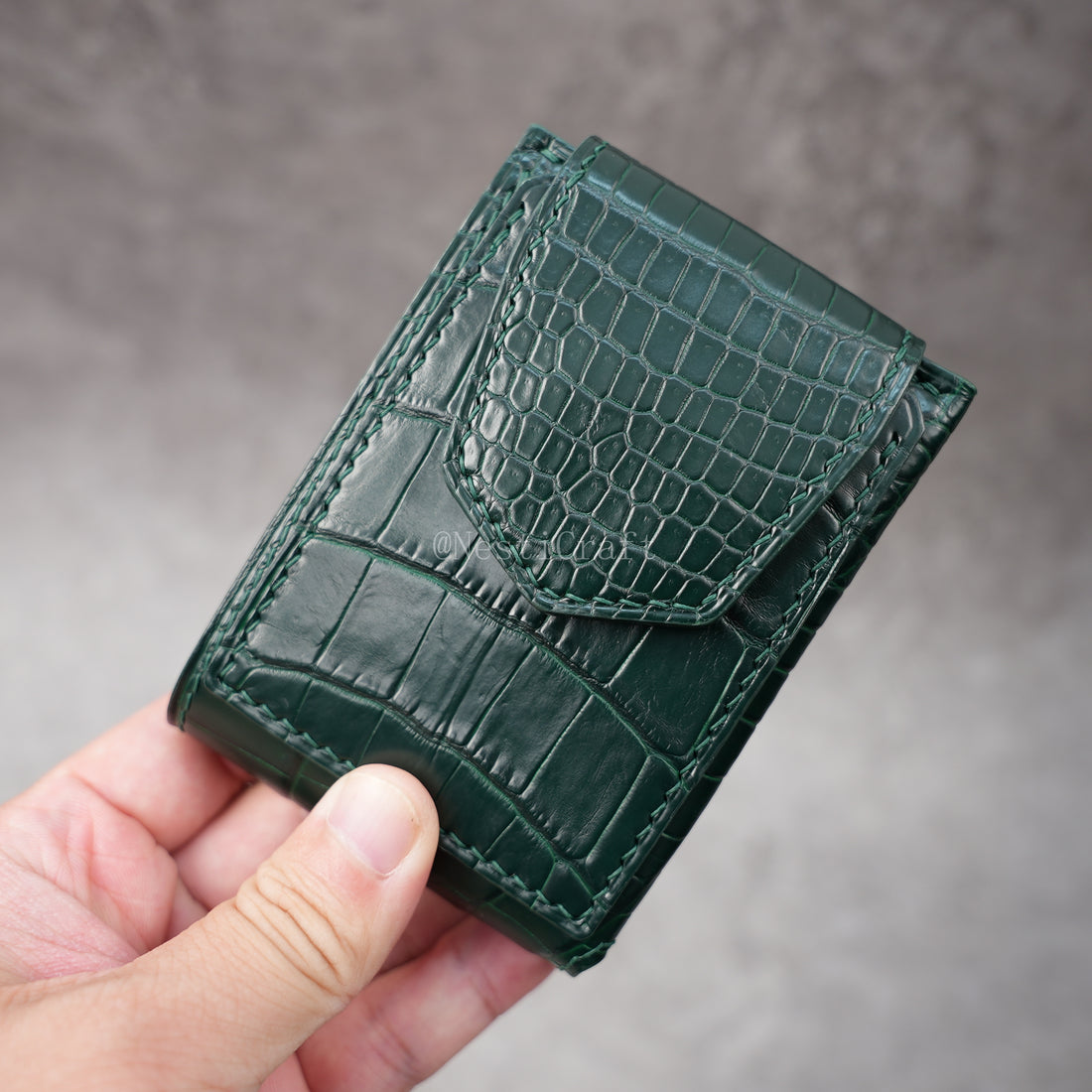 Handmade Genuine American Alligator Leather Wallet By Nesti Craft
