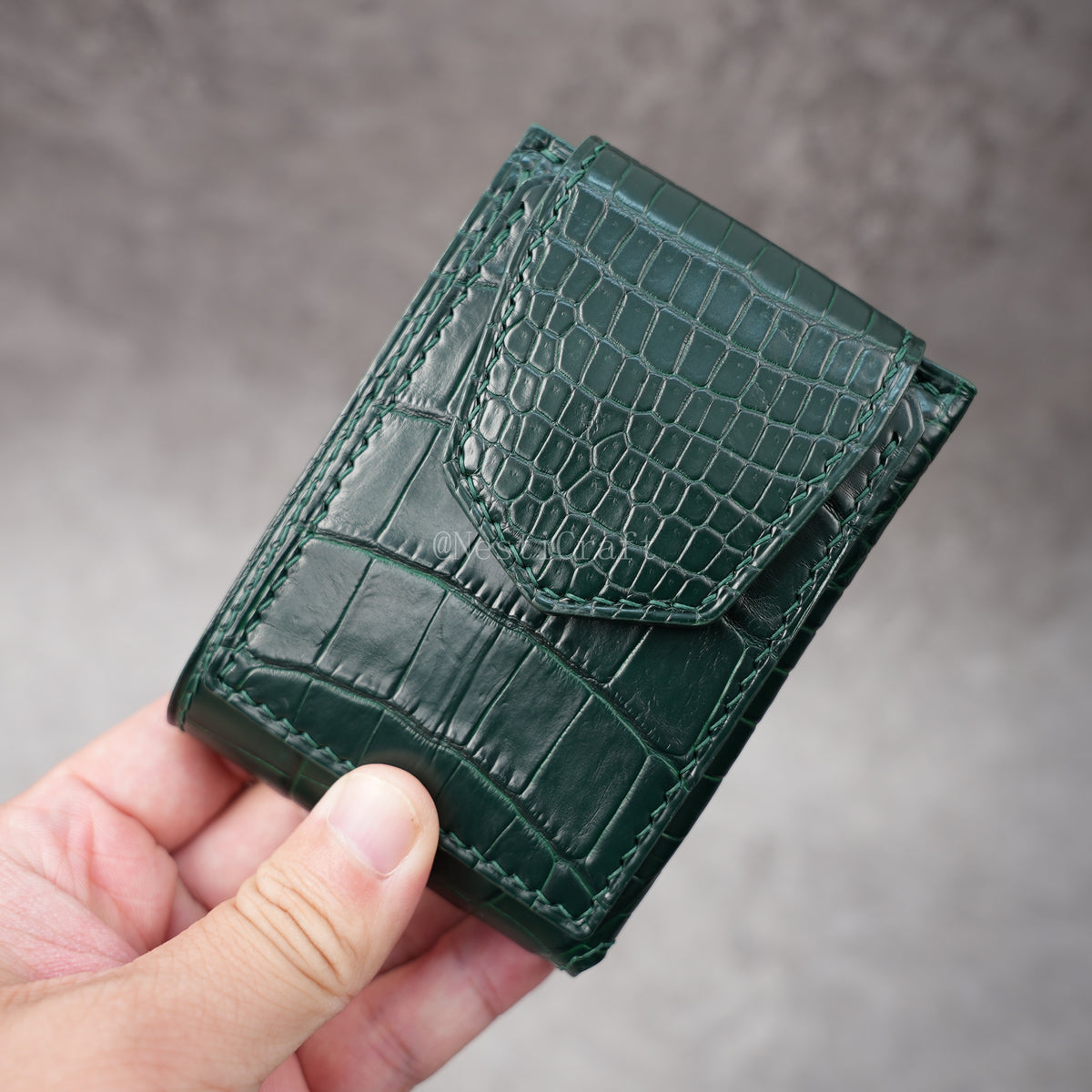 Handmade Genuine American Alligator Leather Wallet By Nesti Craft
