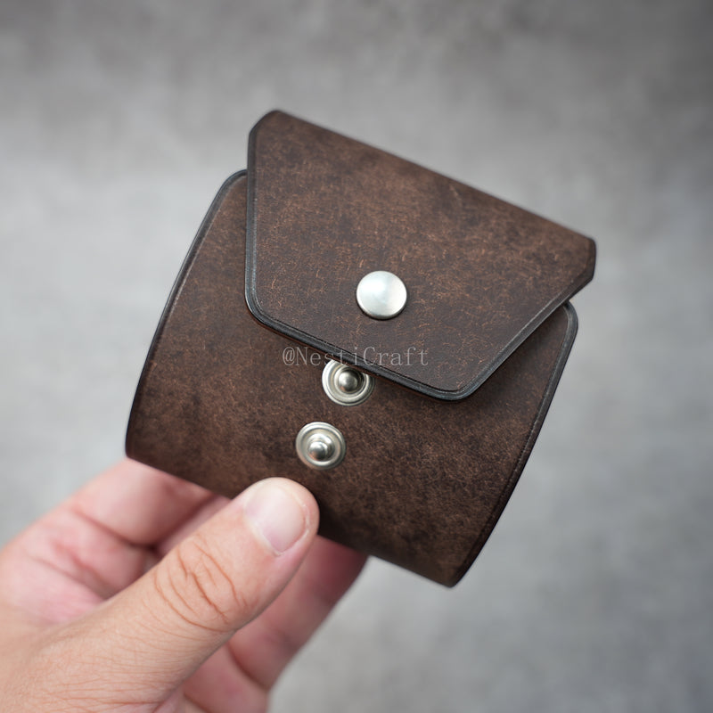 Handcrafted Pueblo Leather Cash Wrap Wallet By Nesti Craft