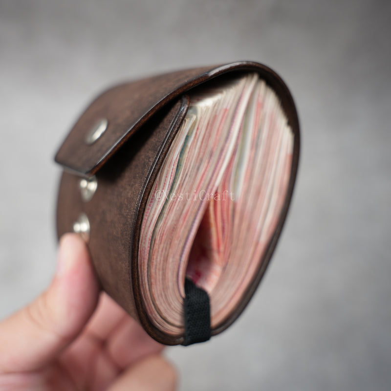 Handcrafted Pueblo Leather Cash Wrap Wallet By Nesti Craft