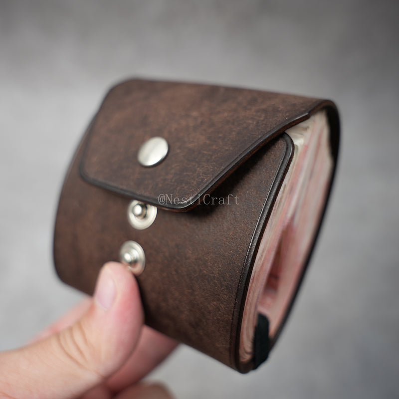 Handcrafted Pueblo Leather Cash Wrap Wallet By Nesti Craft