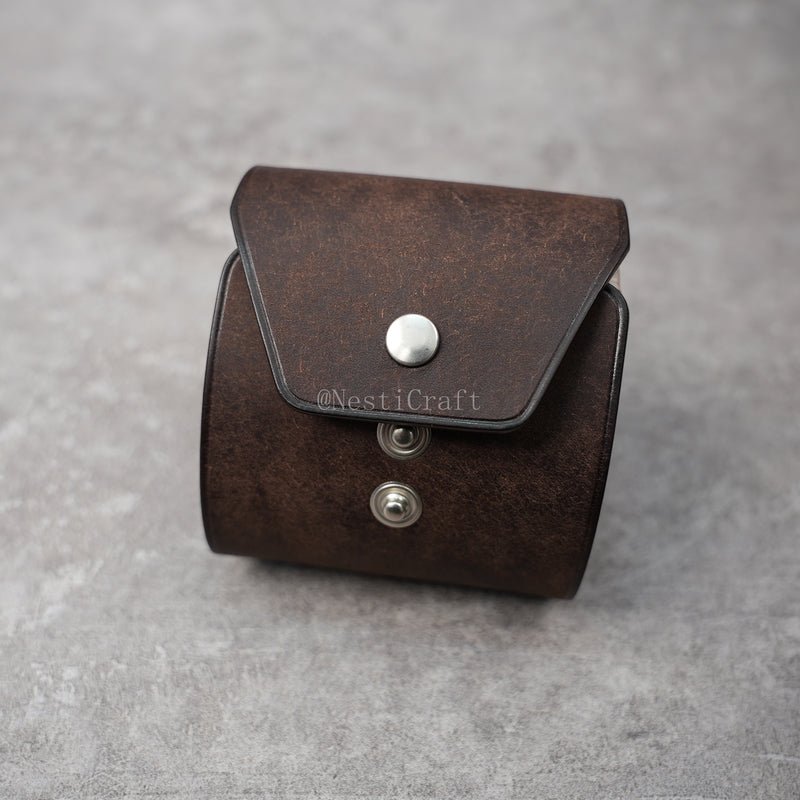 Handcrafted Pueblo Leather Cash Wrap Wallet By Nesti Craft