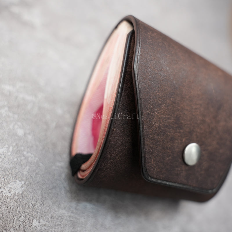 Handcrafted Pueblo Leather Cash Wrap Wallet By Nesti Craft
