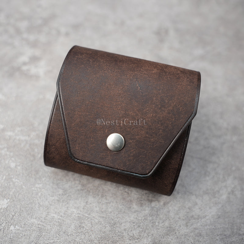 Handcrafted Pueblo Leather Cash Wrap Wallet By Nesti Craft