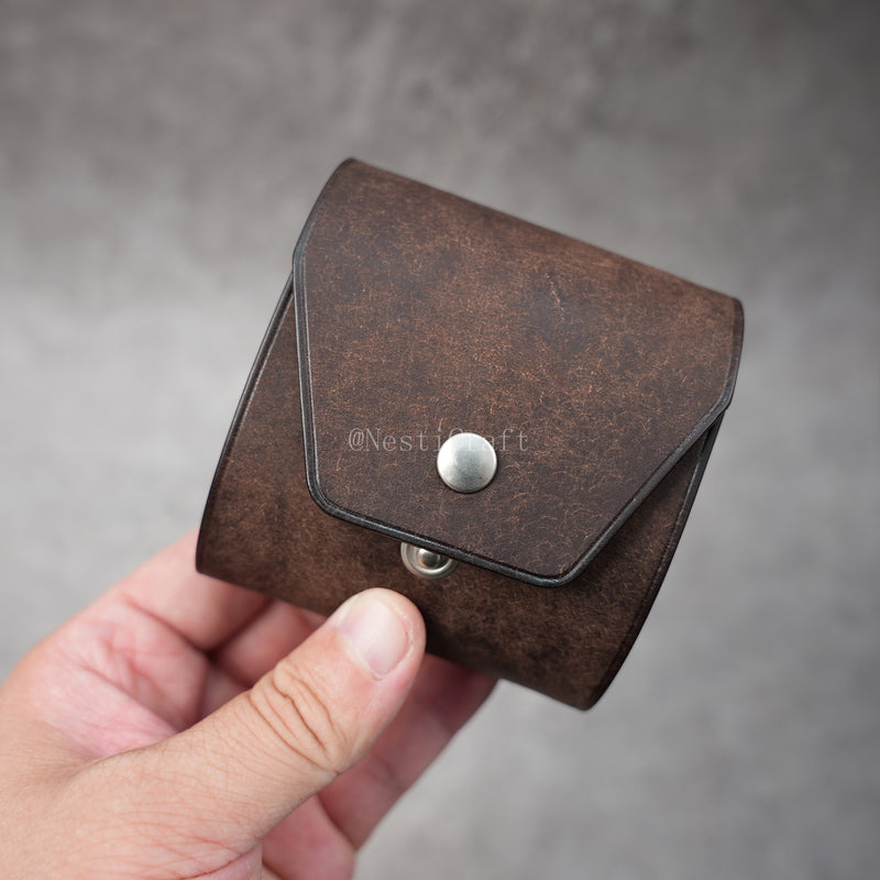 Handcrafted Pueblo Leather Cash Wrap Wallet By Nesti Craft