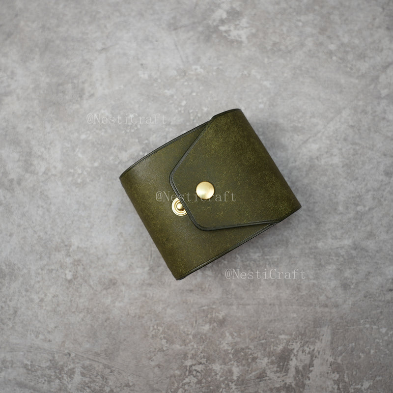 Handcrafted Pueblo Leather Cash Wrap Wallet By Nesti Craft