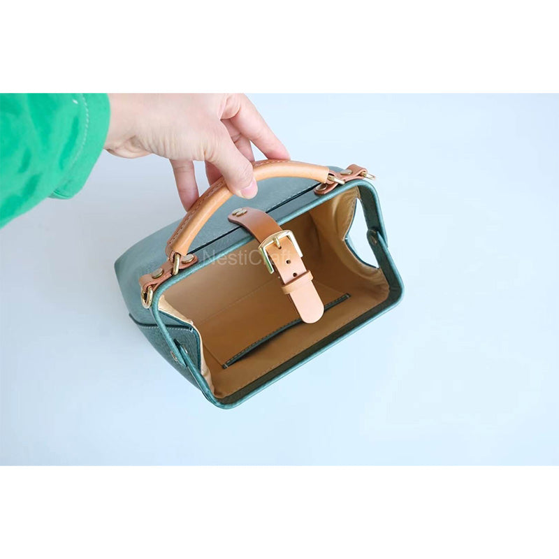 Handmade Top-grain Leather Doctor Bag by Nesti Craft