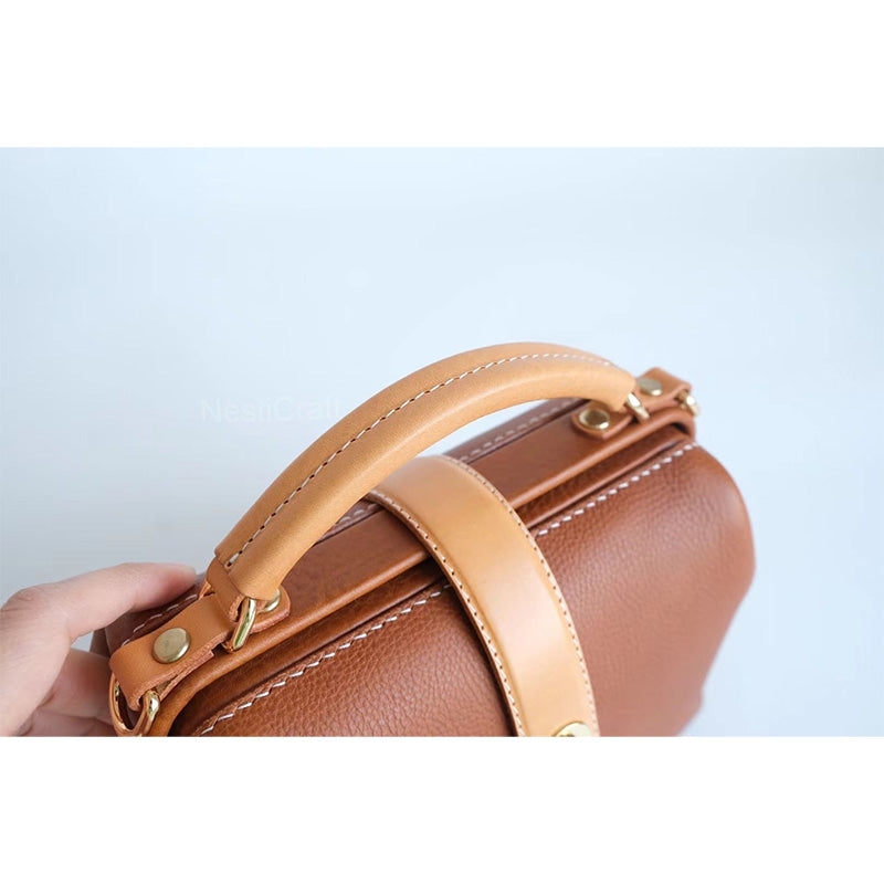 Handmade Top-grain Leather Doctor Bag by Nesti Craft