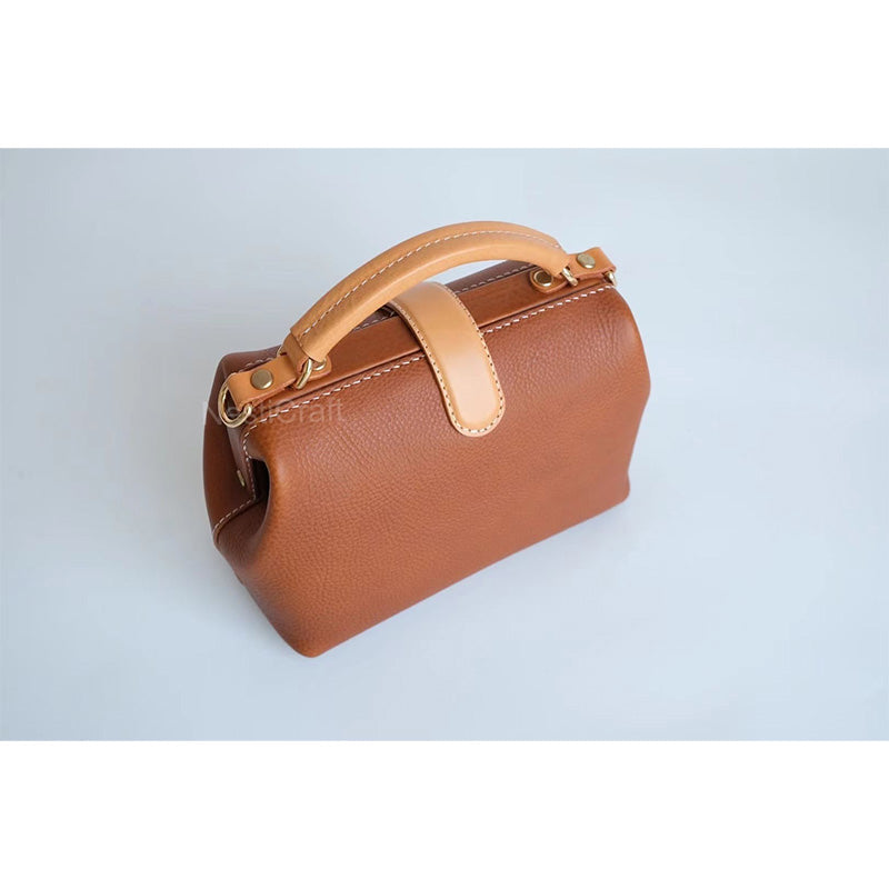 Handmade Top-grain Leather Doctor Bag by Nesti Craft