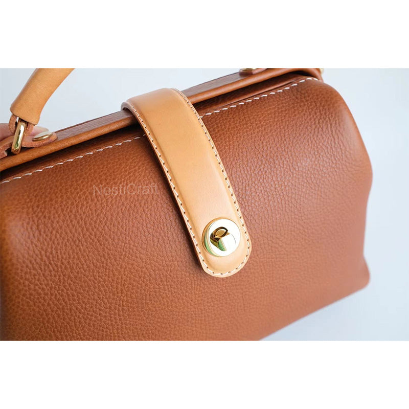 Handmade Top-grain Leather Doctor Bag by Nesti Craft