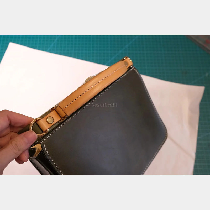 Handmade Italian Buttero Leather Dulles Bag by Nesti Craft