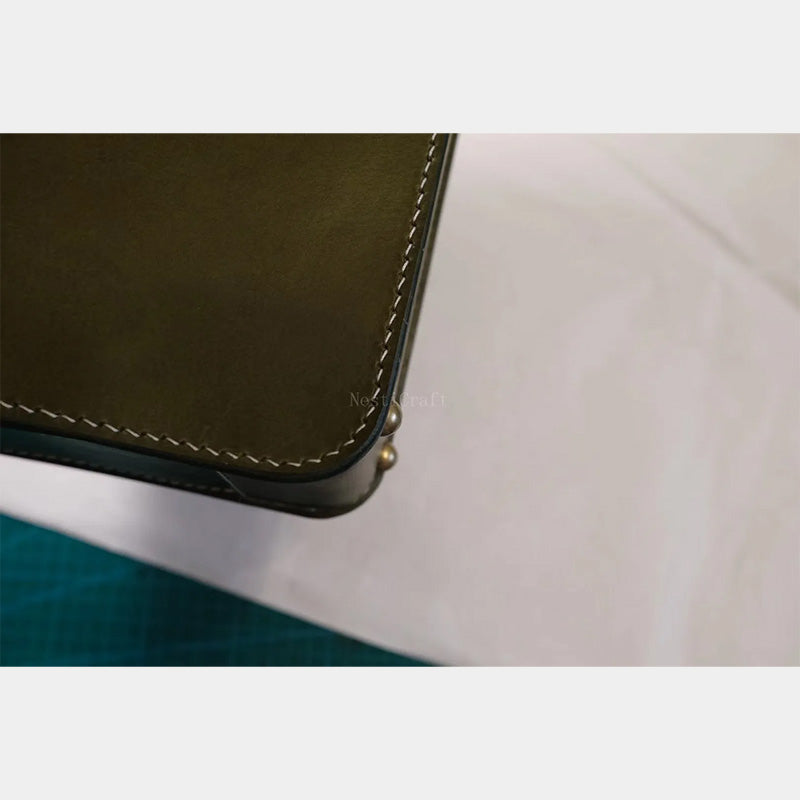 Handmade Italian Buttero Leather Dulles Bag by Nesti Craft