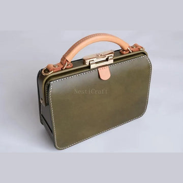 Handmade Italian Buttero Leather Dulles Bag by Nesti Craft