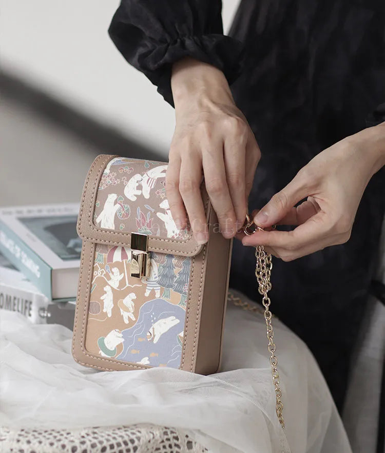 Top-Grain Leather Crossbody Phone Bag DIY Craft Kit by Nesti Craft