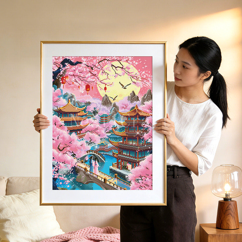 New Chinese Style Landscape Diamond Painting DIY Kit by Nesti Craft