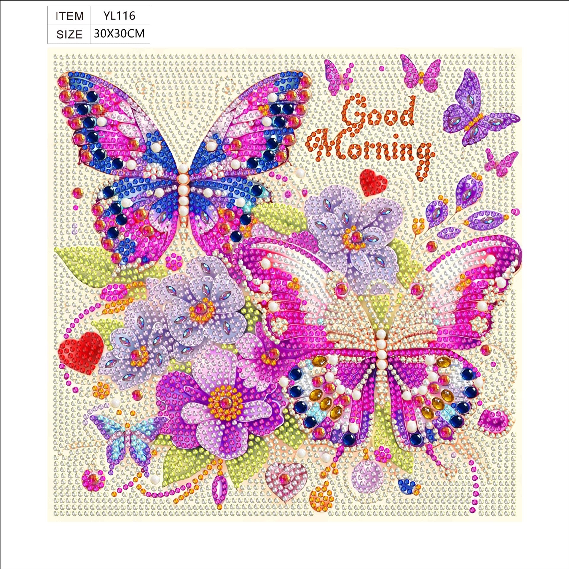 5D Diamond Painting DIY Kit – Colorful Animals & Heart Designs  by Nesti Craft