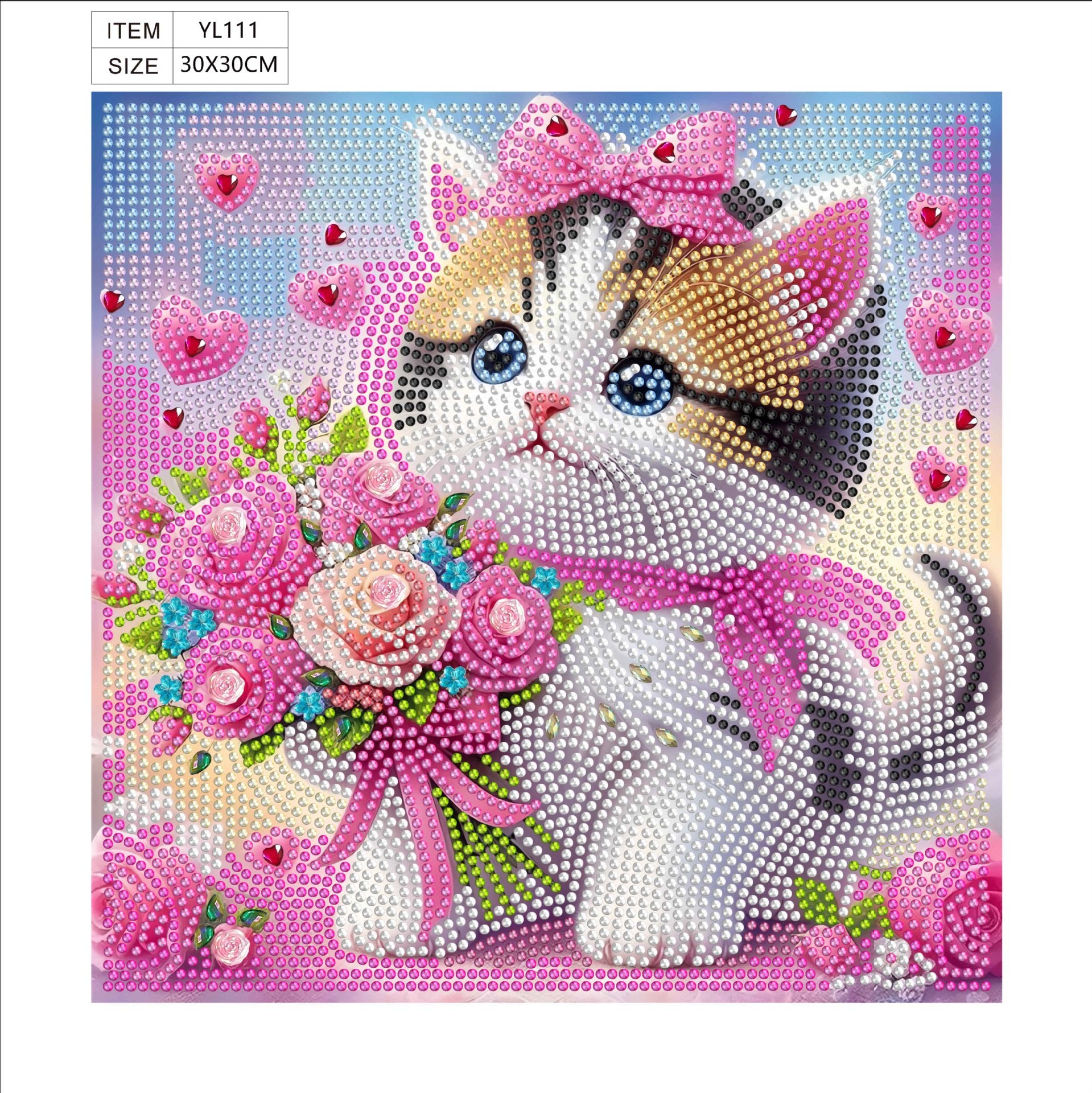 5D Diamond Painting DIY Kit – Colorful Animals & Heart Designs  by Nesti Craft