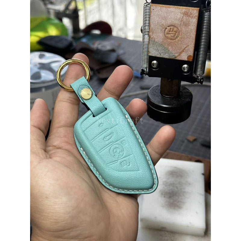 Custom Handmade High-Quality Sheepskin Car Key Case