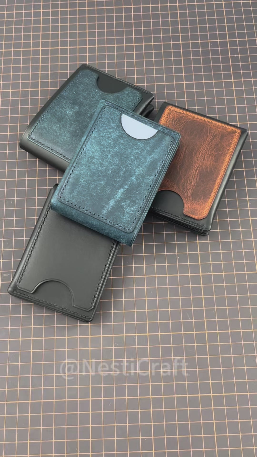 Handcrafted Leather Wallet & Card Case by Nesti Craft